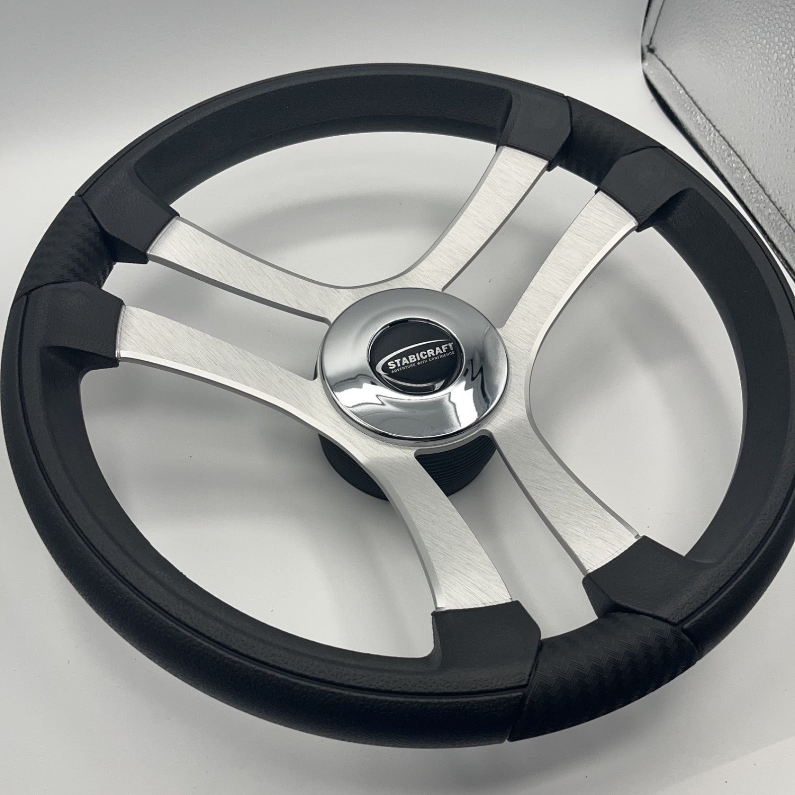 Benaco Boat Steering Wheel Brushed Aluminum Spokes | Stabicraft
