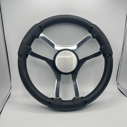 Malera Boat Steering Wheel Chrome Spokes | Plain