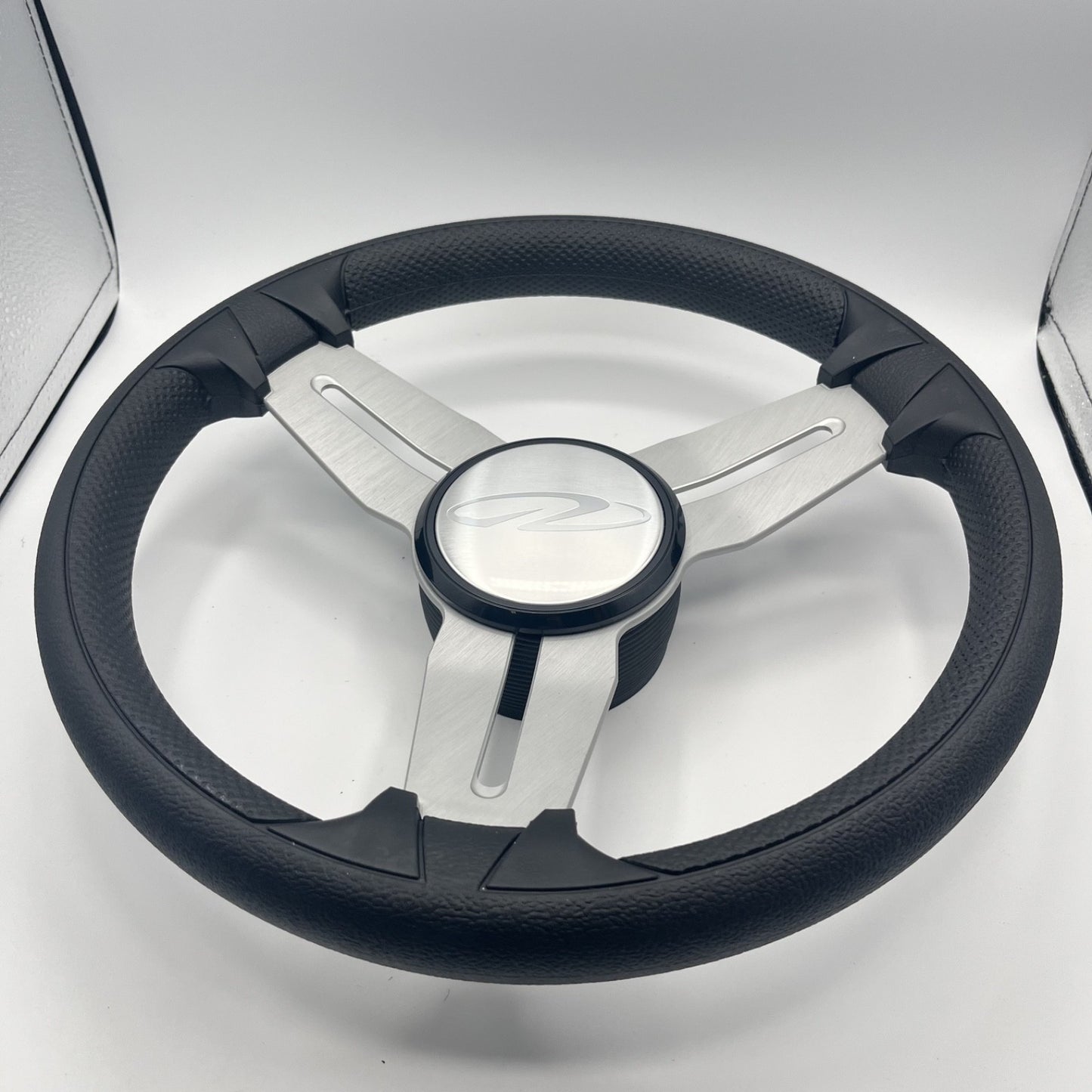 Model 15 Marine Steering Wheel Brush Alum Spokes | Regal Boats Logo