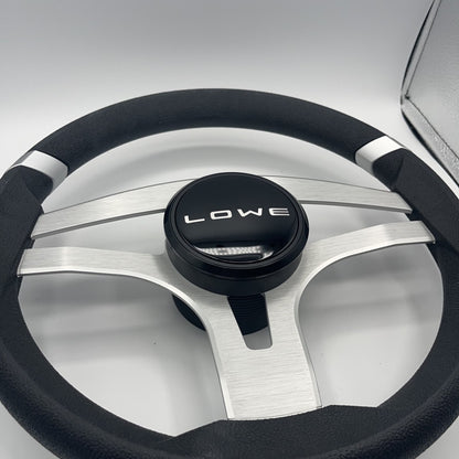 Badia Boat Steering Wheel Brushed Aluminum Spokes | Lowe Boats