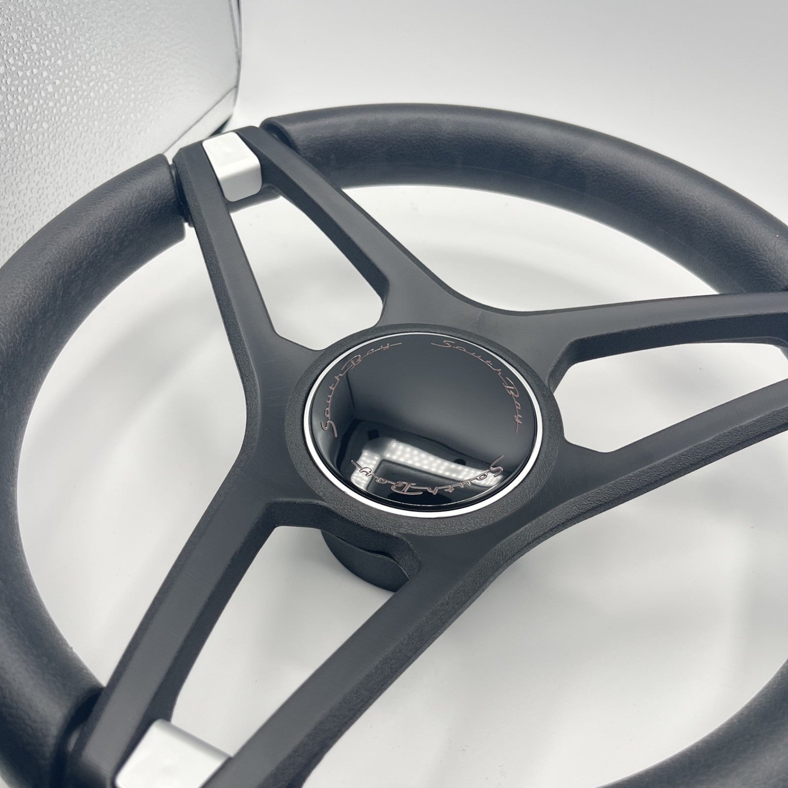 Molino Black w/Soft Touch Urethane Rim Boat Steering Wheel | South Bay Boats