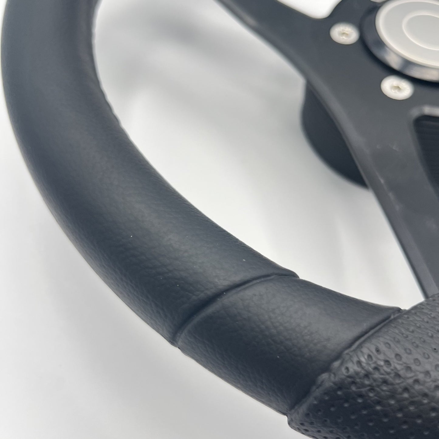 Molinara Marine Steering Wheel Black Brushed Alum Spokes | Target Style
