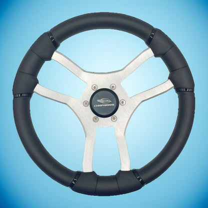Malera Boat Steering Wheel Brushed Aluminum Spokes | Chaparral Boats