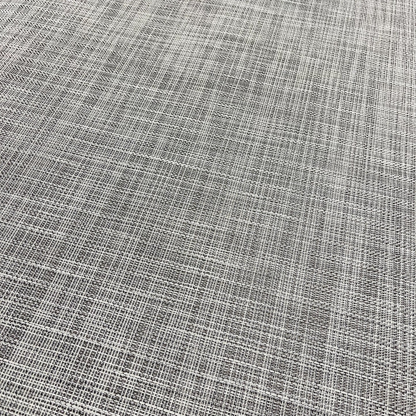Woven Vinyl Flooring | IKAT - White Silver | 6' Width | Choose Your Length