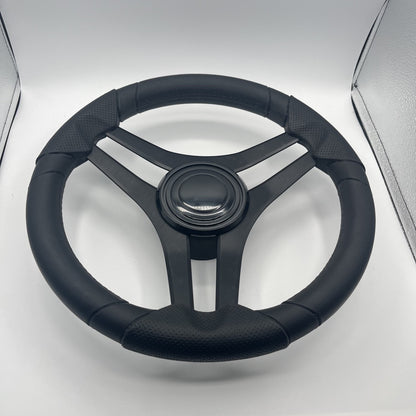 Molinara Marine Steering Wheel Black Brushed Alum Spokes | Lg Black Target