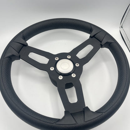 Gussi Italia Model 15 Steering Wheel Blk Brushed Alum Spokes | Target