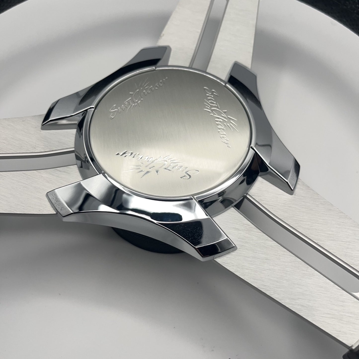 Model 15 Marine Steering Wheel Brushed Aluminum Spokes | SunChaser