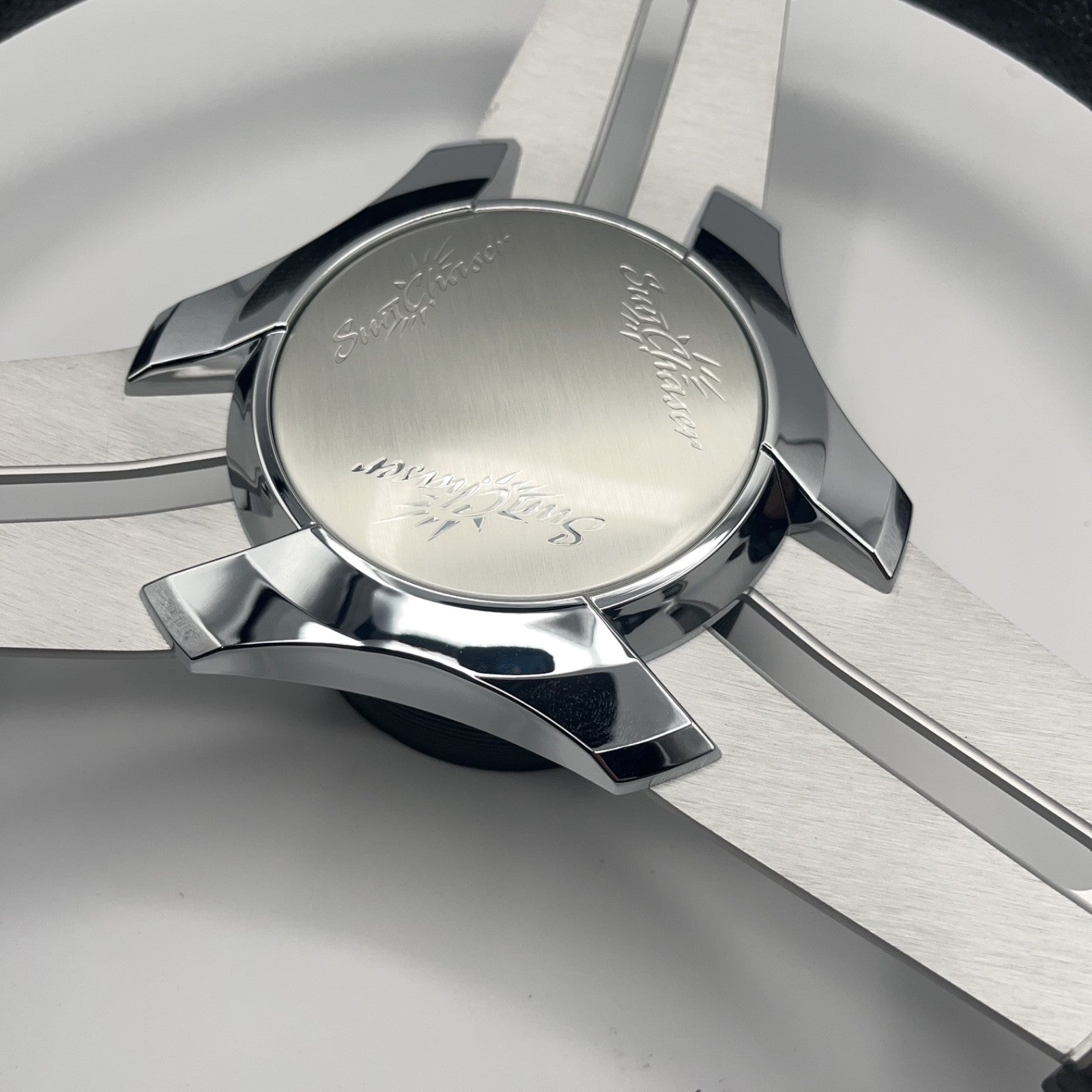 Model 15 Marine Steering Wheel Brushed Aluminum Spokes | SunChaser