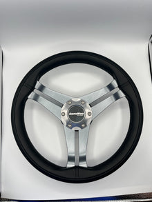 W208 Steering Wheel Gray Brushed Alum Spoke | SouthWind Deck Boats