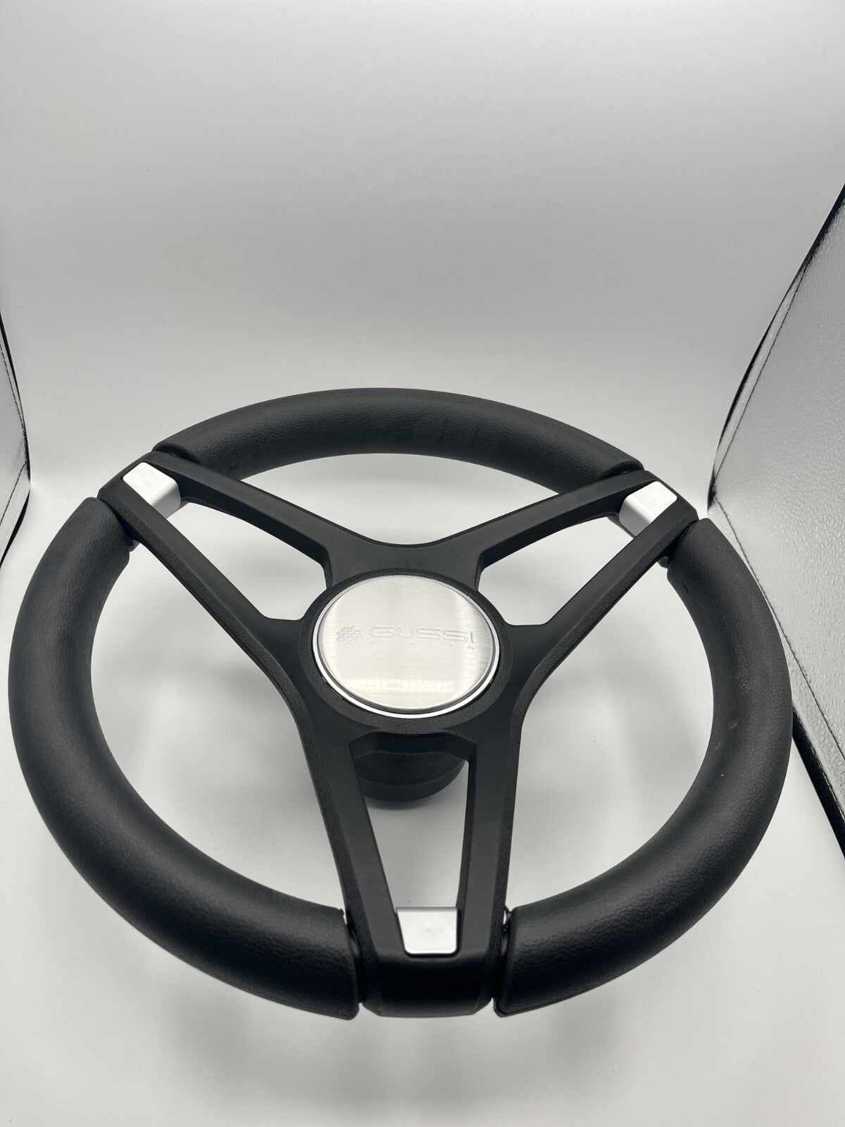 Molino Black & Silver Accents Golf Cart Steering Wheel fits YAMAHA Carts