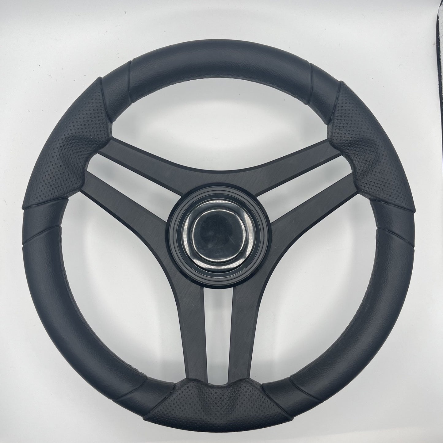 Molinara Marine Steering Wheel Black Brushed Alum Spokes | Lg Black Target