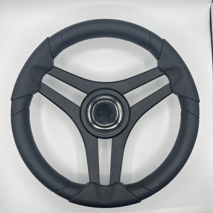 Molinara Marine Steering Wheel Black Brushed Alum Spokes | Lg Black Target