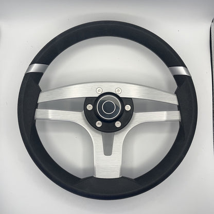 Badia Boat Steering Wheel Brushed Aluminum Spokes | Target Snap-in