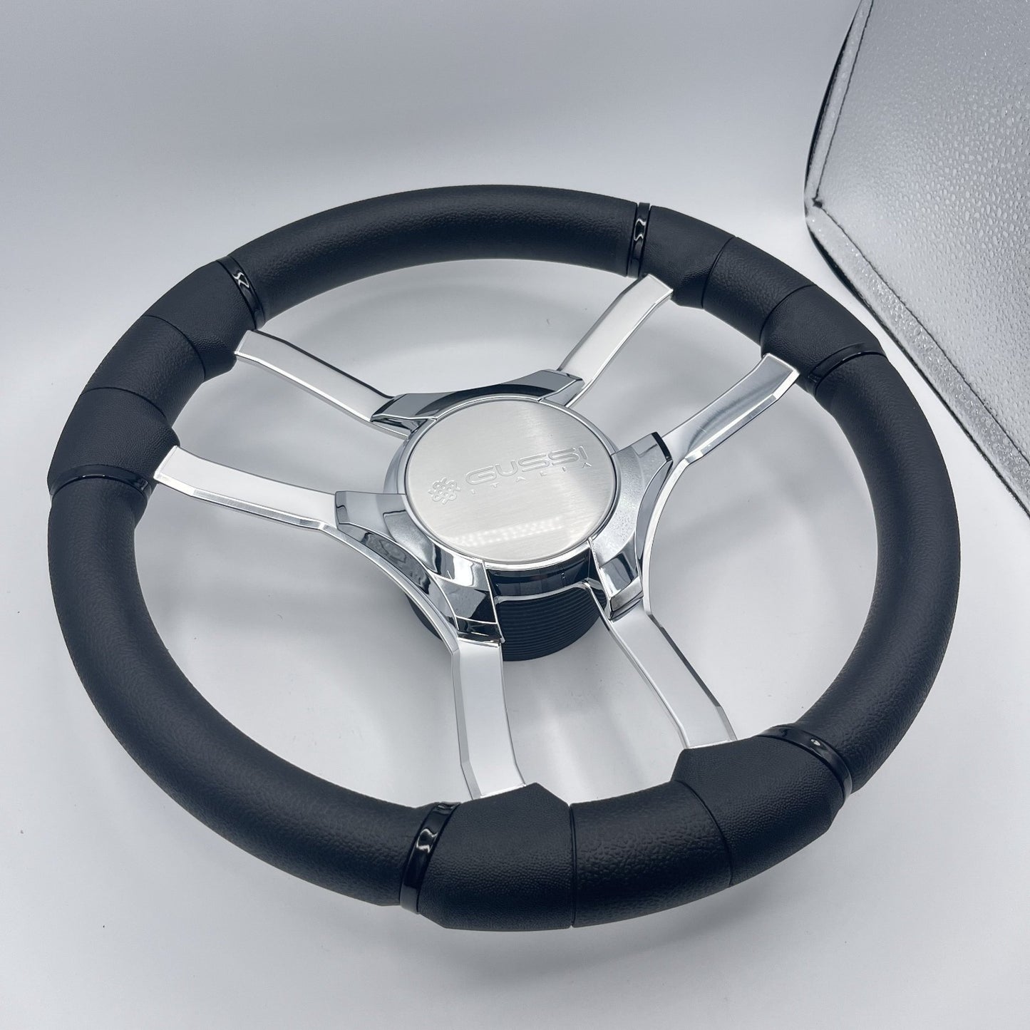 Malera Boat Steering Wheel Chrome Spokes | Gussi Italia