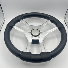Malera Boat Steering Wheel Chrome Spokes | Snap-in Stainless Bennington