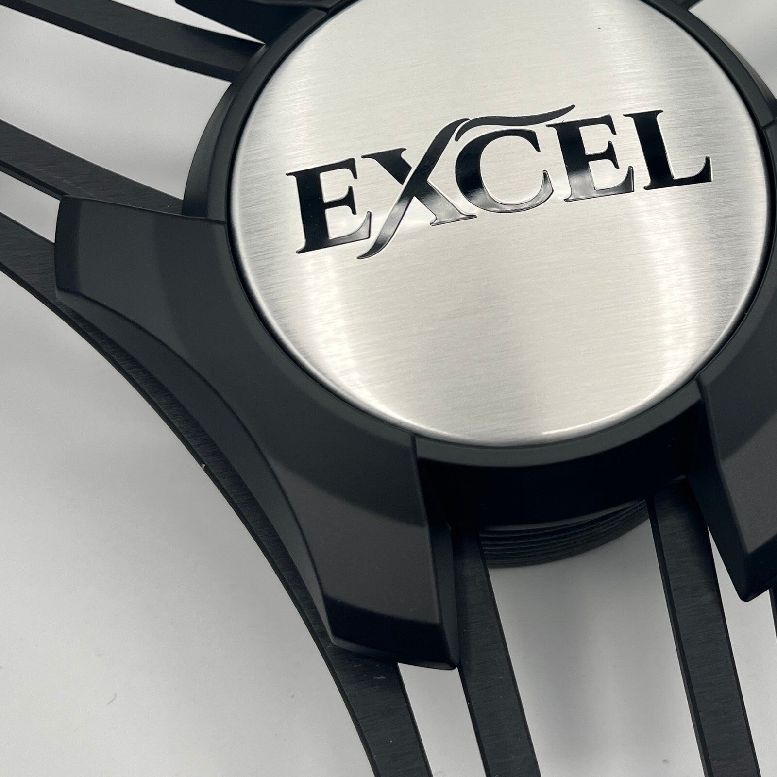 Verona Boat Steering Wheel Black Brushed Aluminum Spokes | Excel Boats
