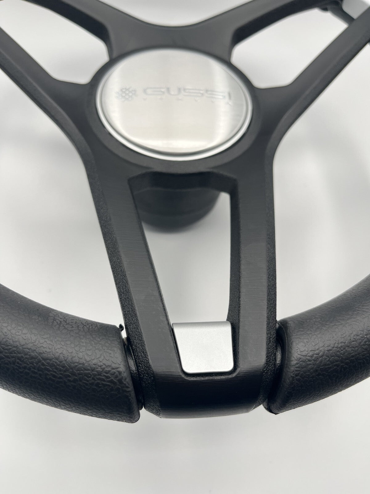 Molino Black & Silver Accents Golf Cart Steering Wheel fits YAMAHA Carts