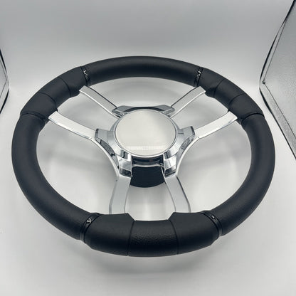 Malera Boat Steering Wheel Chrome Spokes | Chrome Blank Star