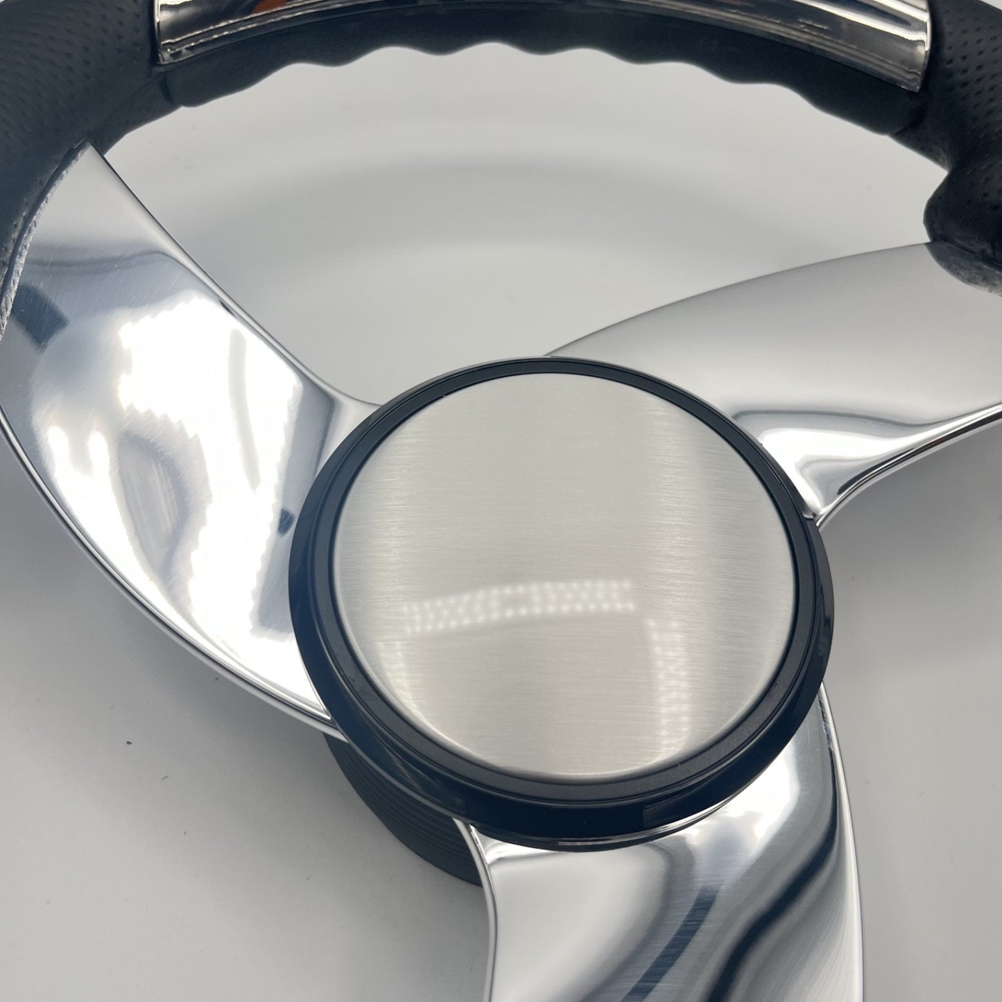 Model M533 Boat Steering Wheel Polished Alum Spoke | Plain