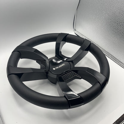 La Corte Boat Steering Wheel Black Gloss Inserts | Gussi Italia Logo