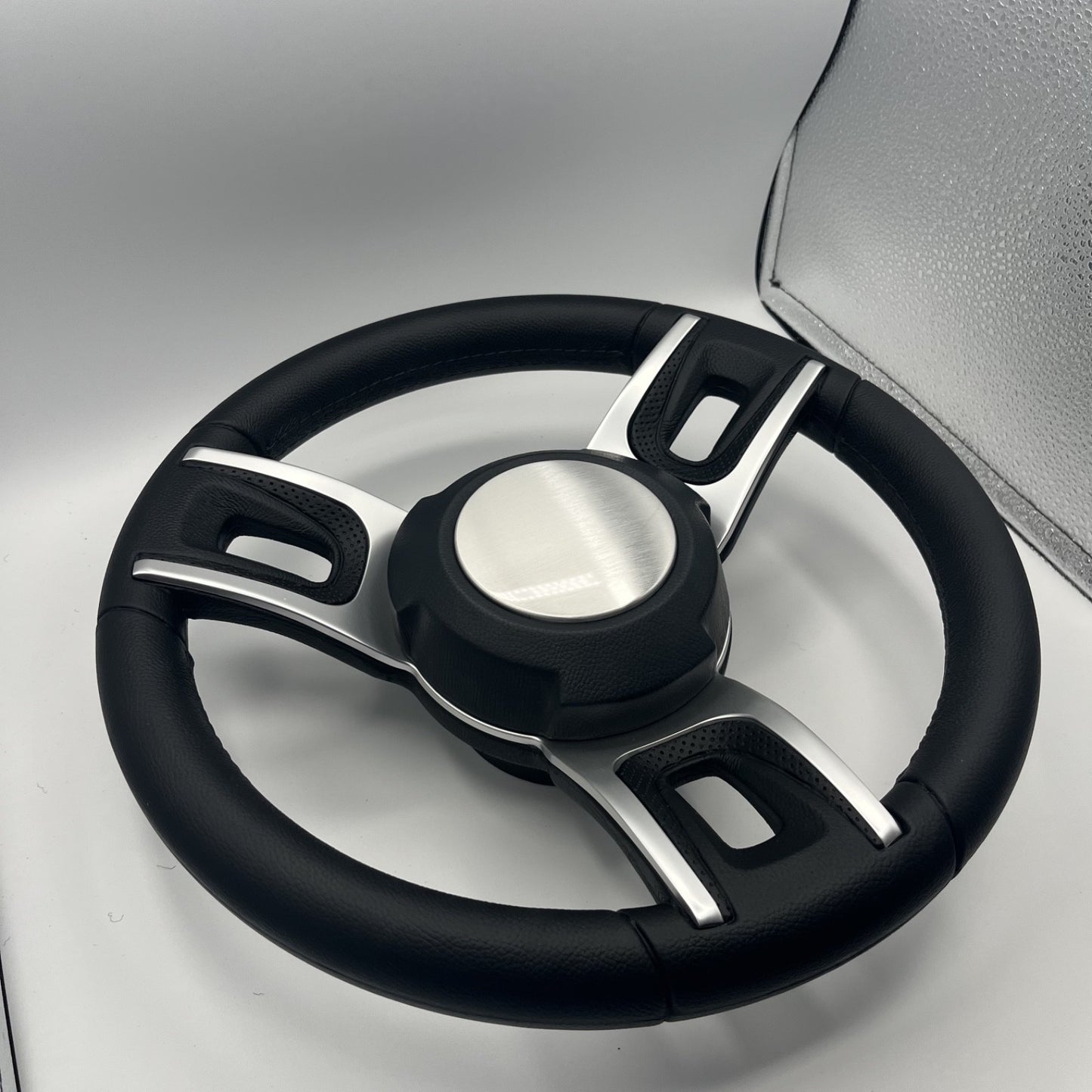 Gussi Italia Black Model 702 Steering Wheel | Plain Brushed