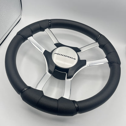 Malera Boat Steering Wheel Chrome Spokes | Moomba Chrome Star