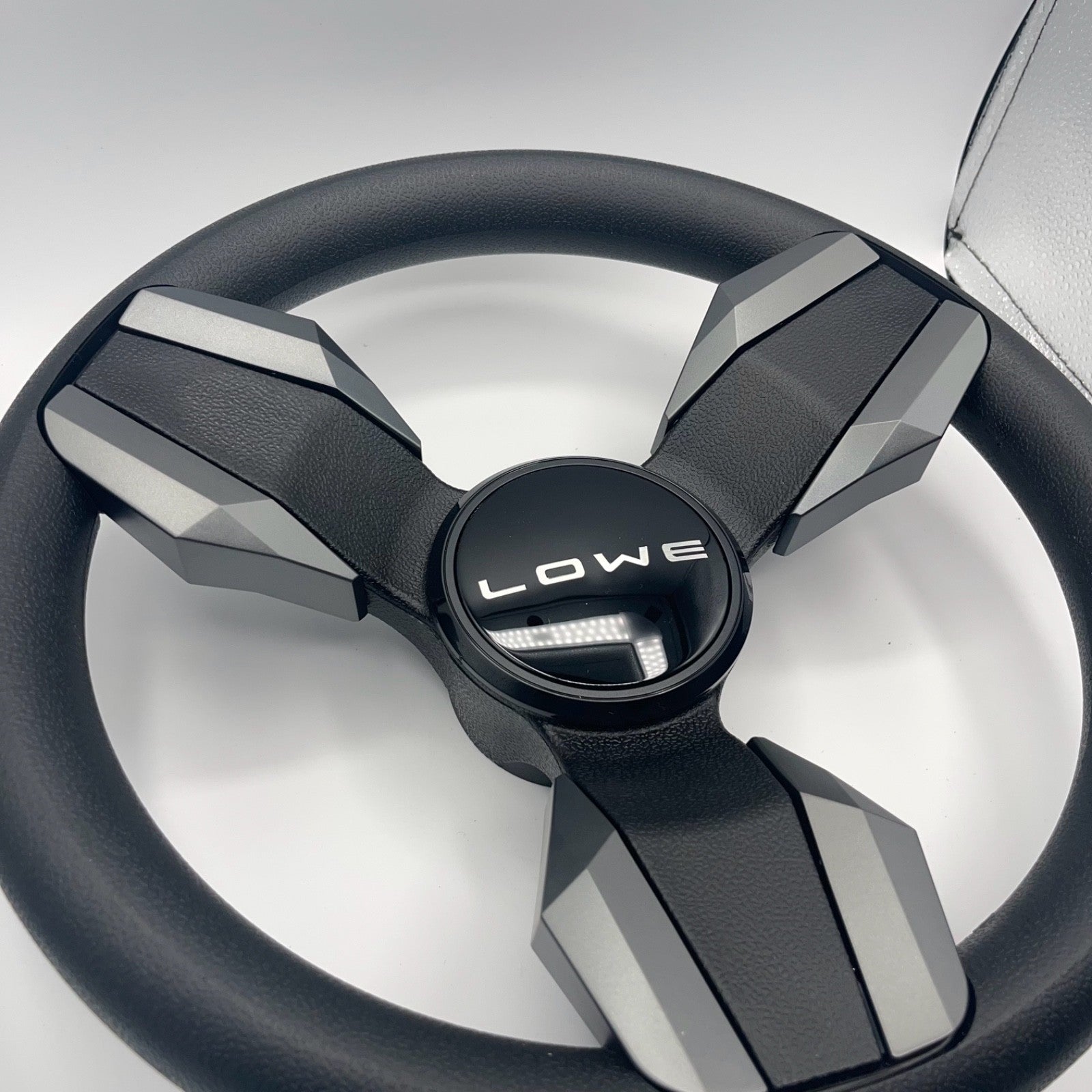 Collina Boat Steering Wheel Dark Gray Inserts - Lowe - Keyed ONLY