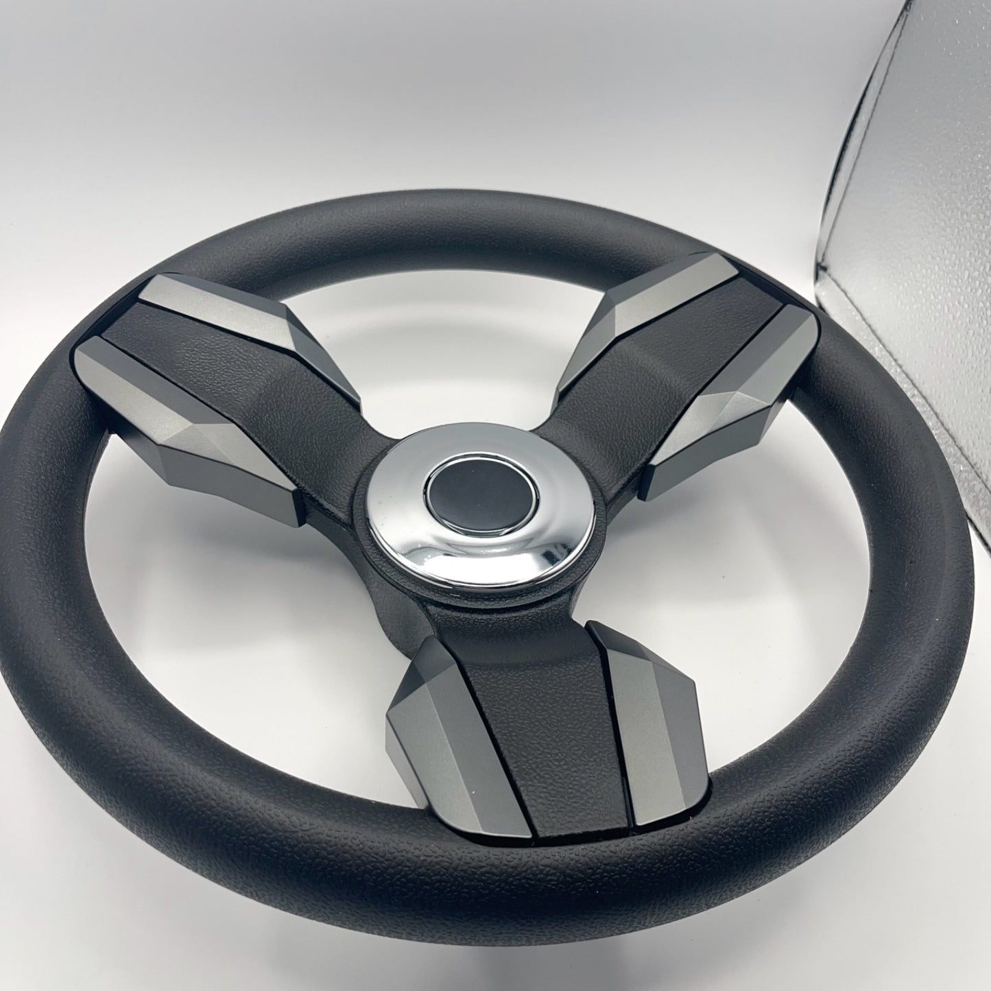 Collina Boat Steering Wheel Dark Gray Inserts - Stingray - Keyed ONLY