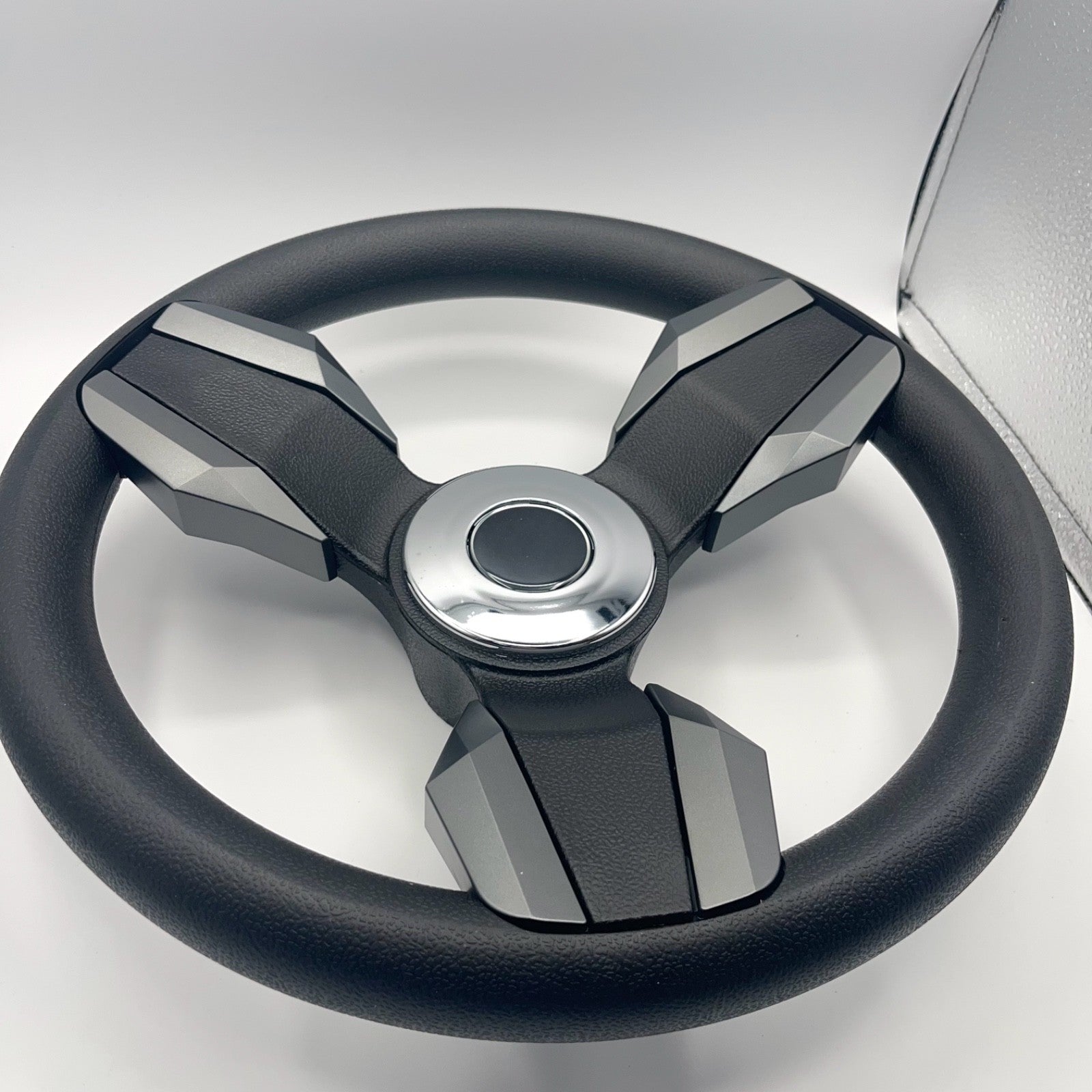 Collina Boat Steering Wheel Dark Gray Inserts - Stingray - Keyed ONLY
