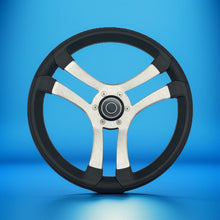 Benaco Boat Steering Wheel Brushed Aluminum Spokes | Target Snap-in