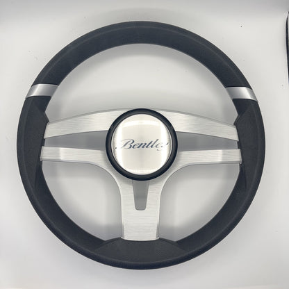 Badia Boat Steering Wheel Brushed Aluminum Spokes | Bentley