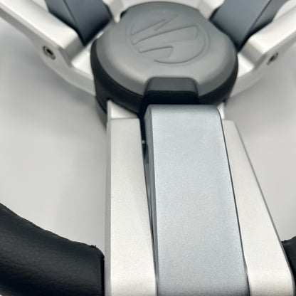 Gussi Italia Marine Steering Wheel Multi Color Gray Aluminum Wheel | Tige