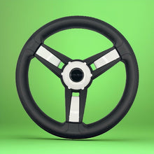 Giazza Golf Cart Steering E-Z-GO HUB Soft Touch Rim ABS Spokes - White Inserts