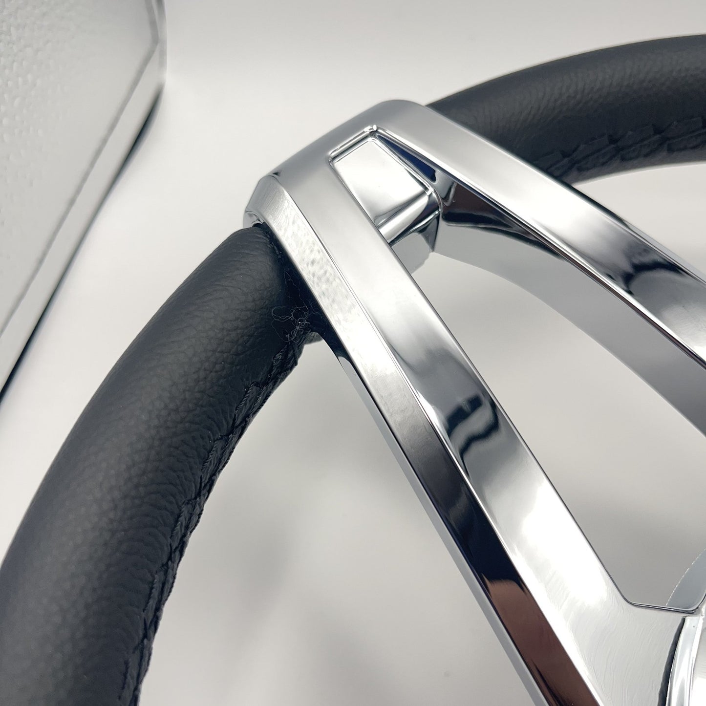 Cobalt Boat Steering Wheel Plastic Spoke Leather Stitched Rim | Cobalt Logo