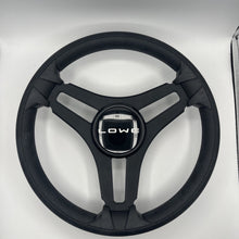 Gussi Italia Marine Steering Wheel Black Brush Metal Spokes | Lowe