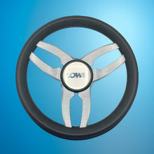 Cabrio Boat Steering Wheel Gray Brushed Alum Spoke | Lowe Boat