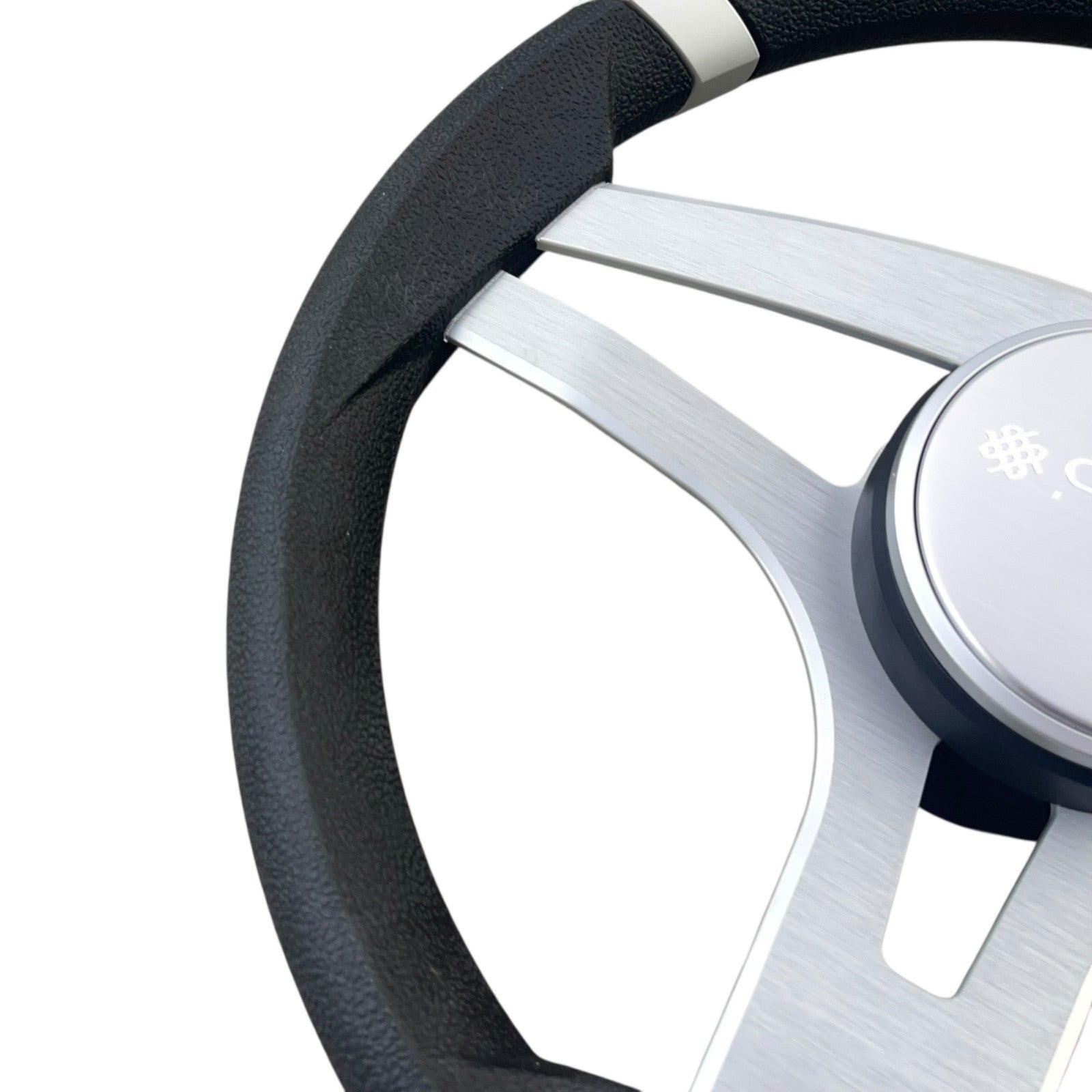 Badia Boat Steering Wheel Brushed Aluminum Spokes