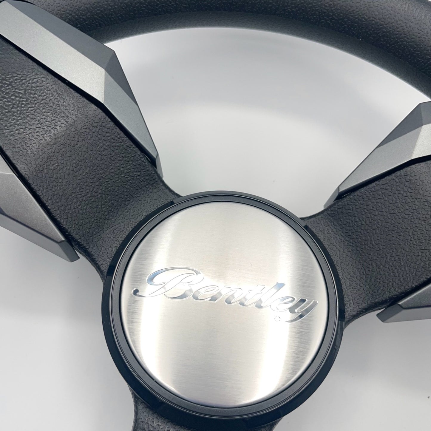Collina Boat Steering Wheel Dark Gray Inserts - Bentley - Keyed ONLY