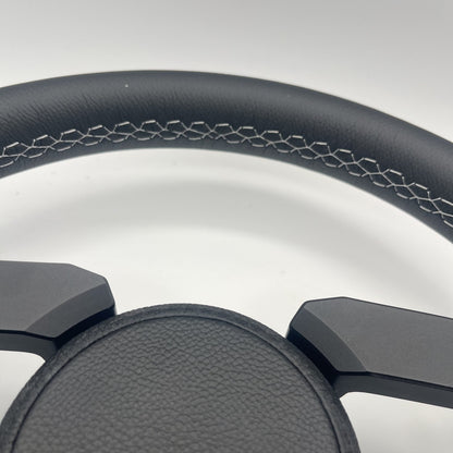 Gussi Italia Boat Sinel Steering Wheel Black Billet Aluminum Spoke | Harris