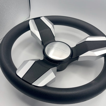 Collina Boat Steering Wheel Brushed Inserts - Keyed ONLY