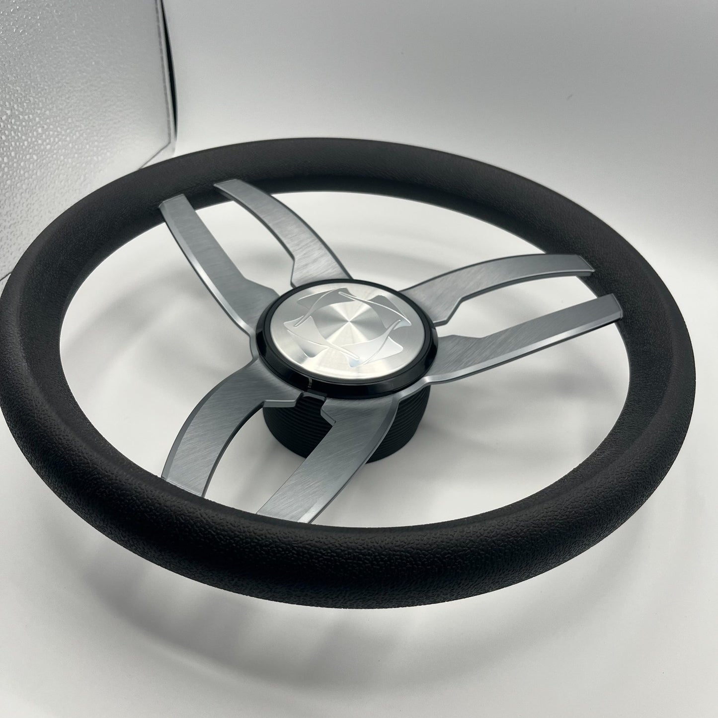 Cabrio Boat Steering Wheel Gray Brushed Alum Spoke | Stingray Boat
