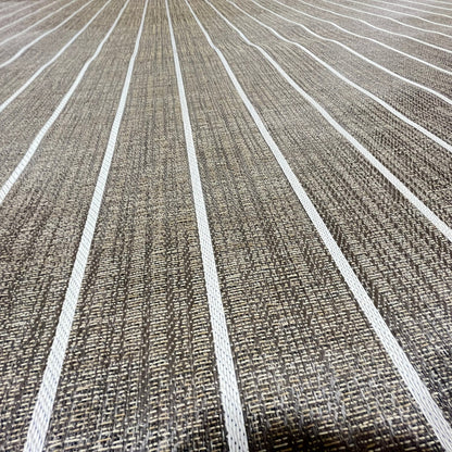 Woven Vinyl | Elmwood Teak - Leather Bound | 8'6" Wide | Choose Your Length
