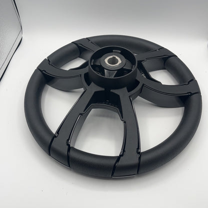 La Corte Boat Steering Wheel Black Gloss Inserts | Gussi Italia Logo