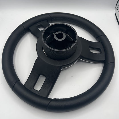 Gussi Italia Black Model 702 Steering Wheel | Trifecta Boats