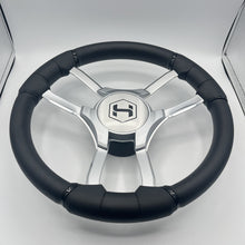 Malera Boat Steering Wheel Chrome Spokes | Harris Kayot Gray Star