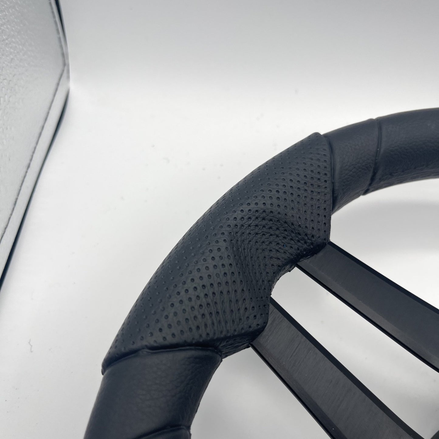 Molinara Marine Steering Wheel Black Brushed Alum Spokes | Target Style