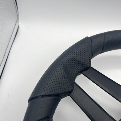 Molinara Marine Steering Wheel Black Brushed Alum Spokes | Target Style