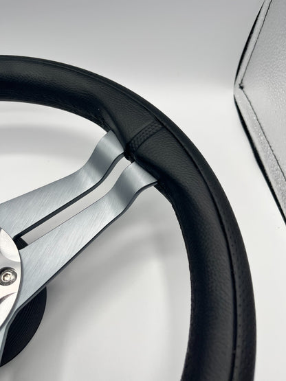 W208 Steering Wheel Gray Brushed Alum Spoke | Gussi Italia