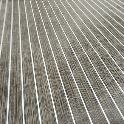 Woven Vinyl | Elmwood Teak - Leather Bound | 8'6" Wide | Choose Your Length