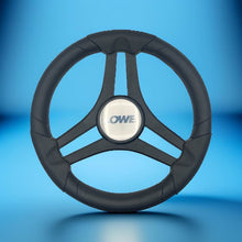 Molinara Marine Steering Wheel Black Brushed Alum Spokes | Lowe Boats